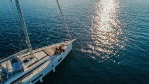 Two women in a private cruise